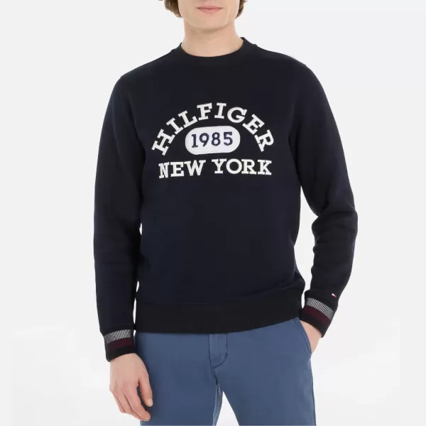 image of Tommy Hilfiger Monotype Collegiate Cotton-Blend Sweatshirt - S