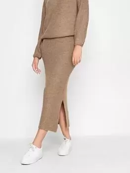 Image of Long Tall Sally Neutral Co-ord Skirt, Natural, Size 8-10, Women