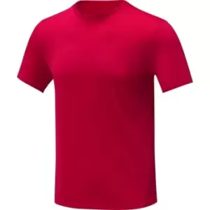 image of Elevate Mens Kratos Cool Fit Short-Sleeved T-Shirt (S) (Red)