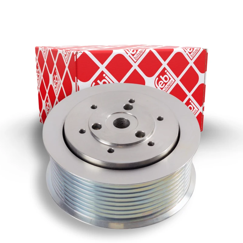Image of FEBI BILSTEIN 174378 Idler Pulley Metal Deflection/Guide Pulley,v-ribbed belt (312)