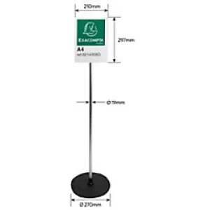 Image of Exacompta Sign Display Stand A4, Office, Pack of 5