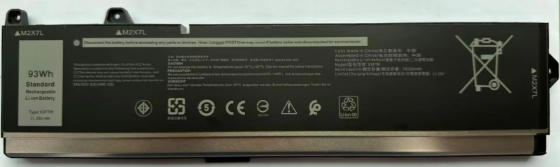 Image of CoreParts Laptop Battery for Dell 92.98Wh 11.55V 8050mAh