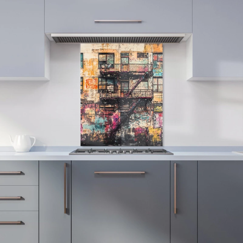 Image of Designer Kitchen Splashbacks Jasper Reed: 00019 Kitchen Splashback Size: 600mm x 750mm Multicolor Unisex 600mm x 750mm