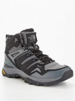 Image of The North Face Hedgehog Mid Top Hiking Boots - Grey, Black, Size 10, Men