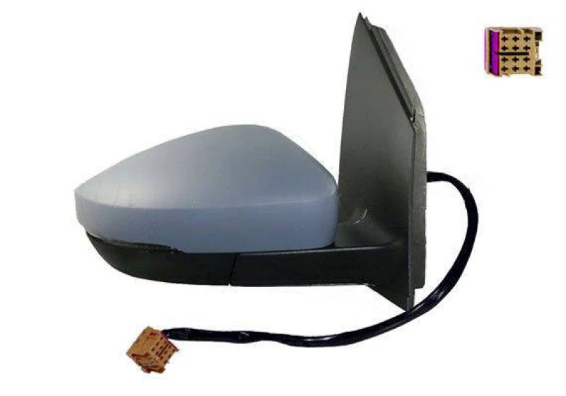 Image of ALKAR 6140123 Wing mirror Right, Electric, Convex, primed Outside Mirror (50)