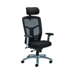 image of Arista Staffordshire Heavy Duty Chair 720x720x1225-1305mm Black KF90931