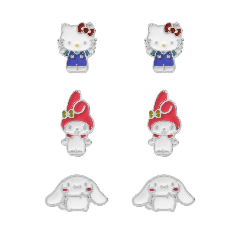Image of Hello Kitty Girls Mix-and-Match Assorted Stud Earring Set