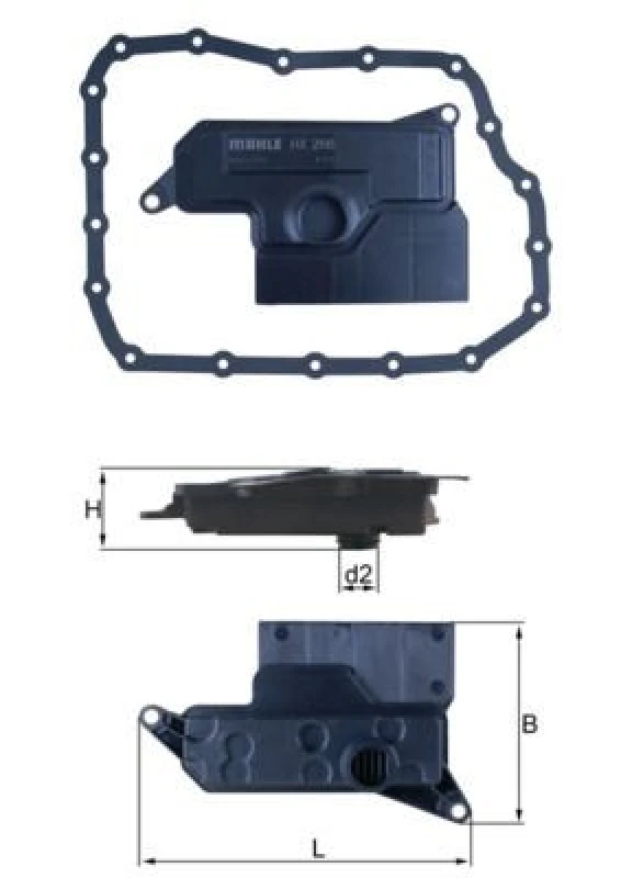 Image of Automatic transmission filter MAHLE HX 266D