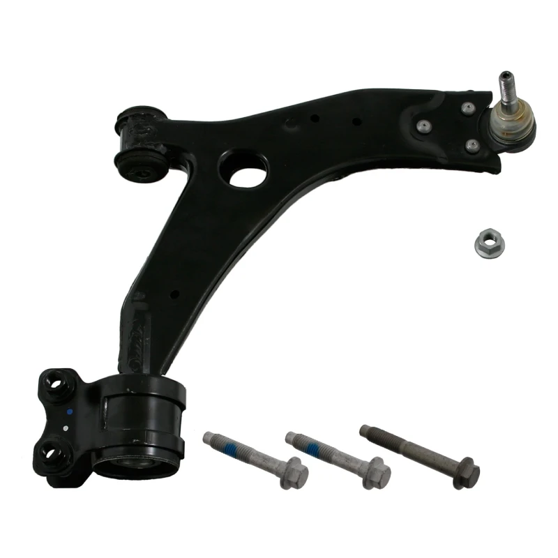 Image of FEBI BILSTEIN 40624 Suspension arm Control Arm, Sheet Steel, Lower, with rubber mount, with fastening/mounting material Sheet Steel Track Control Arm