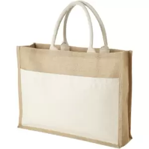 image of Bullet Mumbay Jute Tote (45 x 12 x 35 cm) (Natural)