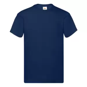Image of Fruit Of The Loom Mens Original Short Sleeve T-Shirt (3XL) (Navy)