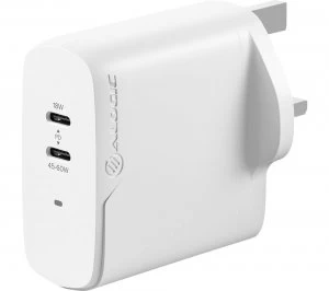 image of ALOGIC WCG2X63-UK Universal USB Type-C Charger - 2 m