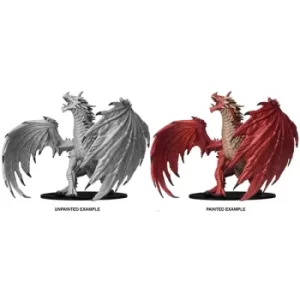 Image of Pathfinder Battles Deep Cuts Unpainted Miniature (W7) Gargantuan Red Dragon