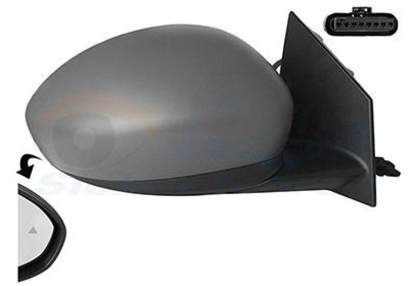 Image of VAN WEZEL Wing mirror VAN WEZEL 1648818
