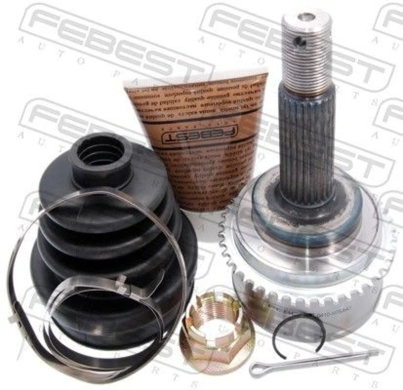 Image of FEBEST 0410-H76A43 Joint, drive shaft Front Axle, with ABS sensor ring Joint,drive shaft (236)