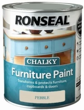 Image of Ronseal Chalky Paint 750ML - Pebble