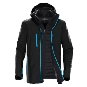 image of Stormtech Mens Matrix System Jacket (2XL) (Black/Electric Blue)