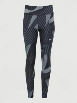 Image of Nike Running Fast Runway Legging - Black/Grey