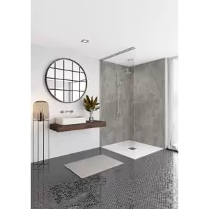 Image of Mermaid Elite Scafell Slate Tongue & Groove Single Shower Panel 2420 x 600mm