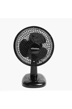 image of 6" Small Electric Modern Portable Air Cooling Fan with Tilt Feature for PC, Worktop, Desk, Office, Home & Travel Use - Black