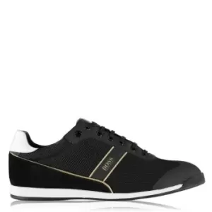 Image of Boss Boss Glaze Mesh Trainers - Black
