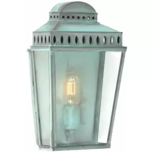 image of 02elstead - Mansion House wall lamp, verdigris