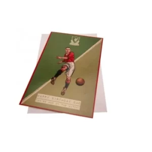 image of Liverpool FC Birthday Card Dad Retro