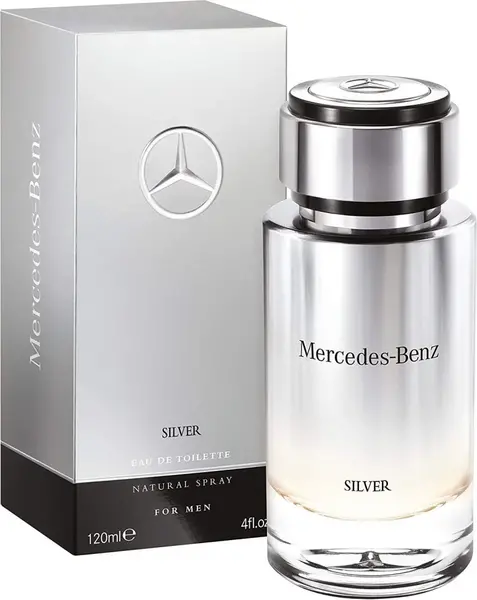 image of Mercedes Benz Silver Eau de Toilette For Him 120ml