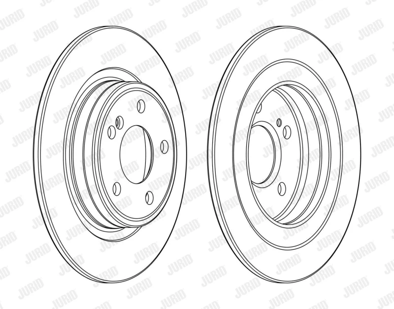 Image of Brake disc JURID 563140JC
