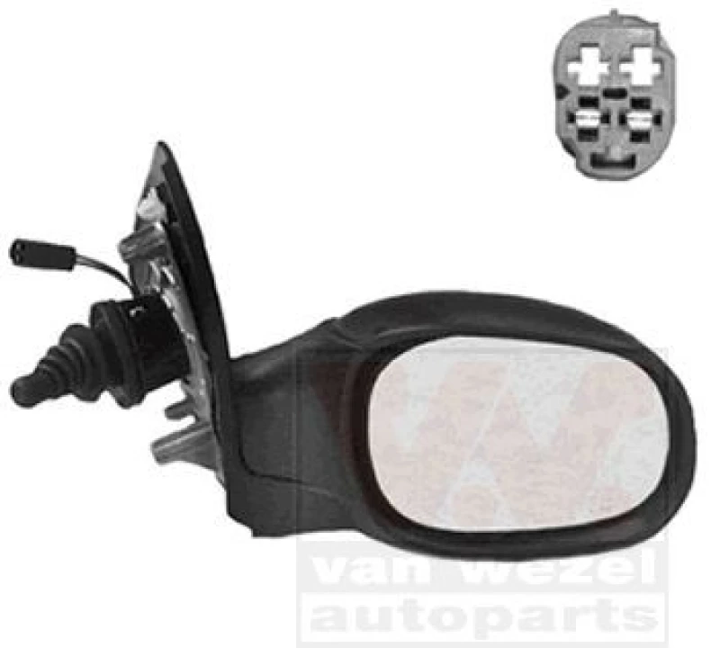 Image of VAN WEZEL Wing mirror VAN WEZEL 4028814