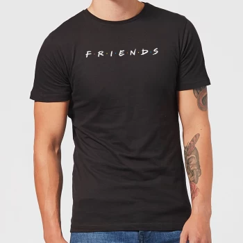 Image of Friends Logo Mens T-Shirt - Black - 3XL - Black