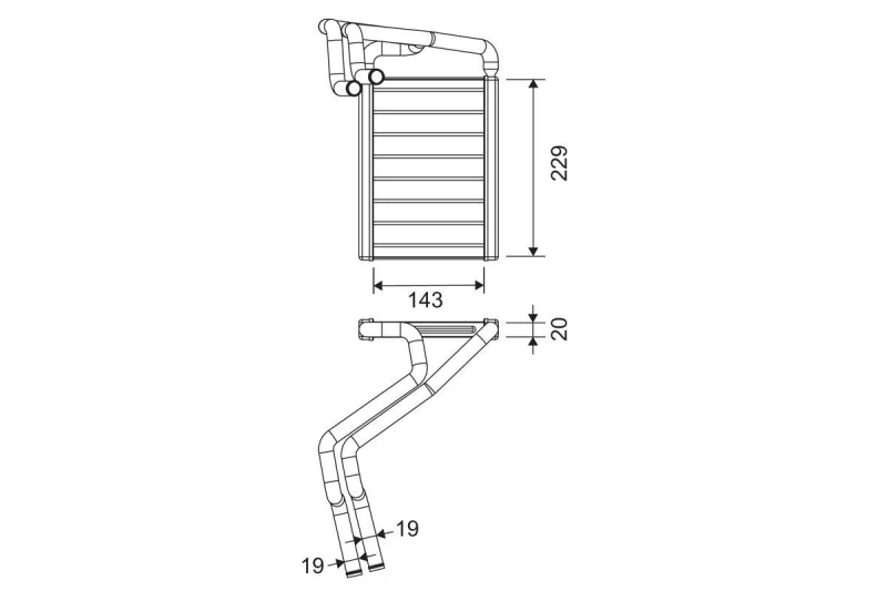 Image of Heater matrix VALEO 811648