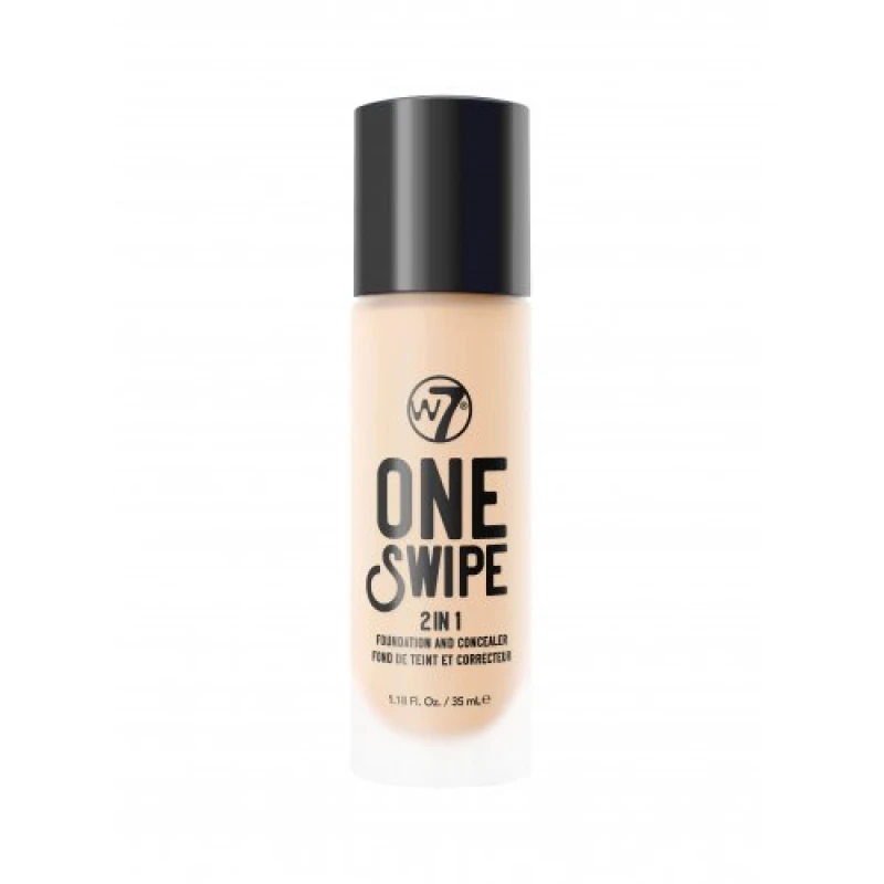 Image of W7 Cosmetics W7 Cosmetics One Swipe 2-In-1 Foundation & Concealer 35ml Buff