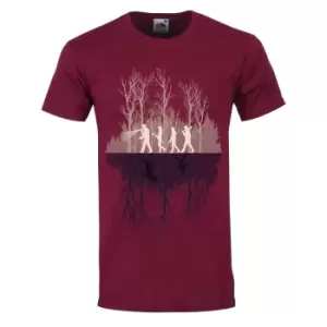 image of Grindstore Mens Where Theres A Will T-Shirt (L) (Burgundy)