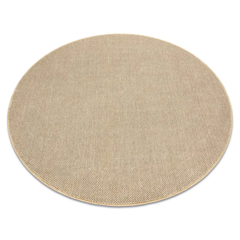 Image of RugsX Casablanca Loom Rug in Beige Size: 133cm diameter Beige Unisex 133cm diameter