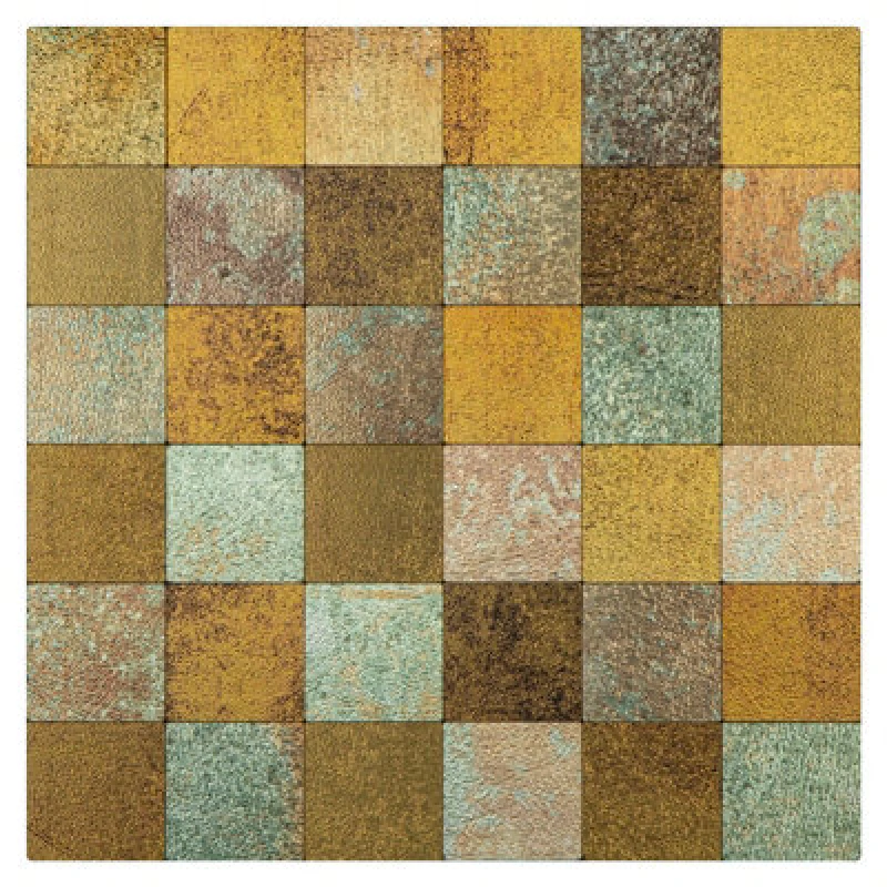 Image of Ener-J Square Multi Bronze Peel And Stick Aluminium Tile 305X305mm Pack 4