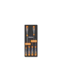 image of Beta Tools M174 6pc "Max" Torx Screwdriver Set in Soft Tray for Roller Cab