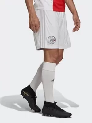 Image of adidas Ajax Amsterdam 21/22 Home Shorts, White/Grey, Size 2XL, Men