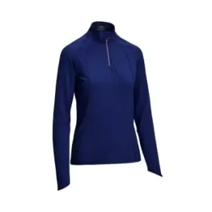 Image of Original Penguin Golf Zip Base Layer Top Womens - Blue