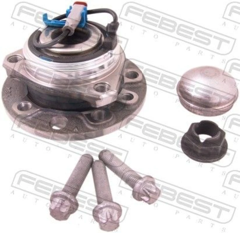 Image of FEBEST 1882-ZAFF Wheel Hub Front Axle, with wheel studs Wheel Hub (653)