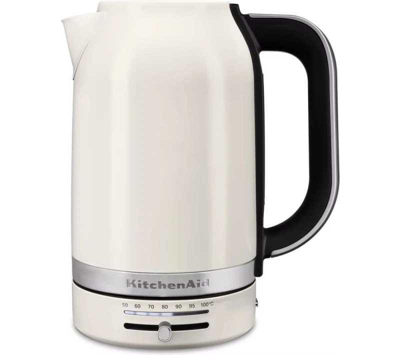 Image of KitchenAid Variable Temperature 5KEK1701BPL Jug Kettle - Porcelain, White 5413184905507