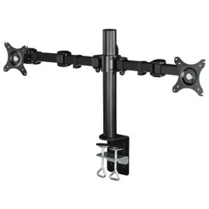 Hama FULLMOTION Monitor Arm, for 2 screens, 66cm (26"), 2 arms each, black