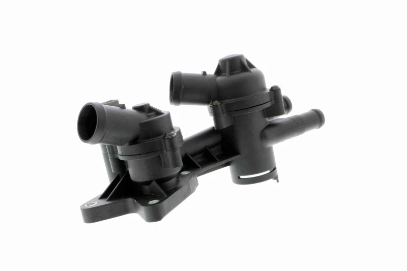 Image of VEMO V15-99-2082 Engine thermostat Original VEMO Quality, Opening Temperature: 87°C, with gasket/seal, with housing, with sensor Thermostat,coolant (