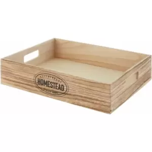 image of Premier Housewares - Rustic Homestead Storage Crate