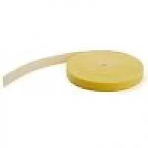 Image of StarTech 25ft Yellow Hook and Loop Cable Roll