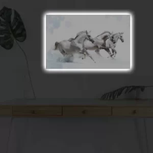 Image of 4570DHDACT-038 Multicolor Decorative LED Lighted Canvas Painting