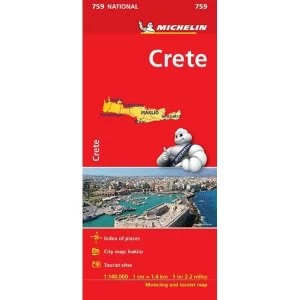 image of Crete - Michelin National Map 759 Map Sheet map 2012