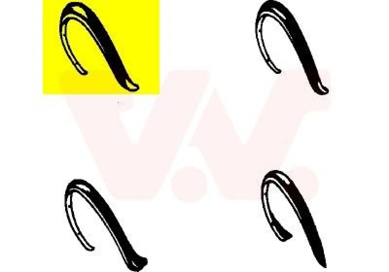 Image of VAN WEZEL Fender flare VAN WEZEL 5812521