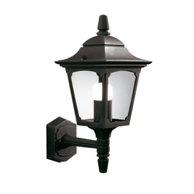Image of Elstead Elstead Chapel Mini Coach Lantern Outdoor Wall Light - Black