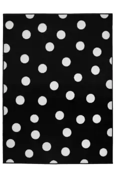 image of Homemaker Adorn Spot Rug - 80x150cm - Black